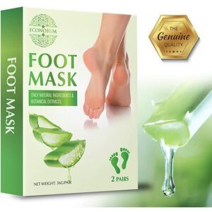 ECONOBUM Exfoliating Foot Peel Mask 2 Pack, Peeling Away Calluses and Dead Skin
